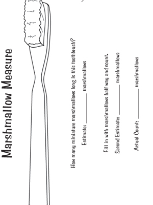 Marshmallow Measure - Printable