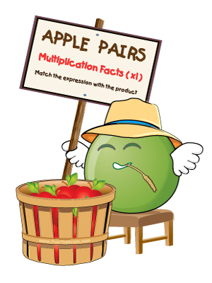 Apple Pairs - Multiplication Facts (x1) - Preview 2