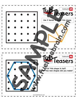 Geoboard Task Cards - Preview 1