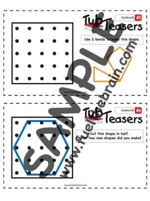 Geoboard Task Cards - Printable