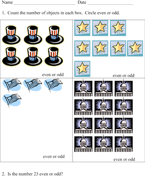 Even/Odd Assessment #1 - Preview 1