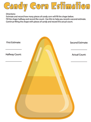 Candy Corn Estimation - Printable