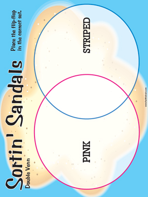 Sortin Sandals Double Venn - Printable